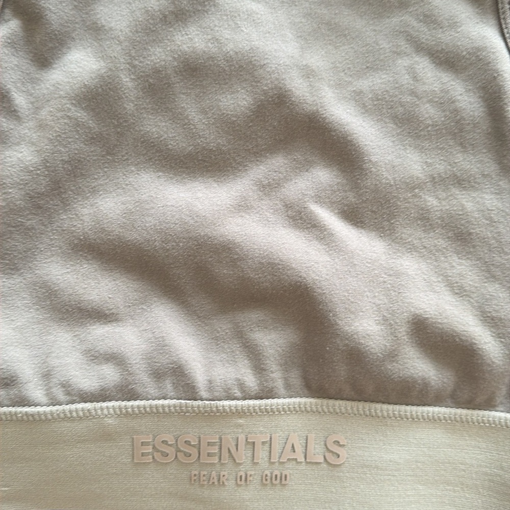 Essentials Fear of God grey cropped tank top, size S - Picture 9 of 9